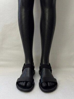 Womens Casual Flat Sandals for Summer, Suitable for beach Wear black Suze 7 US